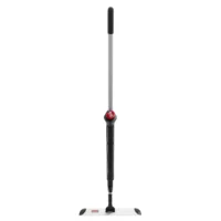 Rubbermaid - Microfibre Spray Mop, Single Sided Flat Mop Silver/Black