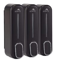 Soap Dispenser 300ML Set of 3 - Black