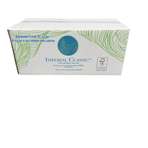 INTERLEAVED HAND TOWEL - 21 X 30 CM 120 SHEETS X 20 PACKS 1 PLY - IC2130