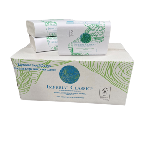 INTERLEAVED HAND TOWEL - 21 X 30 CM 120 SHEETS X 20 PACKS 1 PLY - IC2130