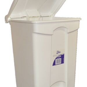 Edco Handy Step Bin with Pedal in White 19170  - 68 Litre