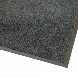 Entry Door Plush Mat - Black or Grey - Various Sizes