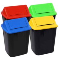 32L Bins with Swing Top Lids - Various Colours