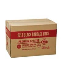 82 Litre - Premium Black Extra Heavy Duty Garbage Bags -  LDPE 200/CTN